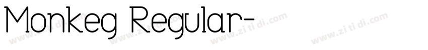 Monkeg Regular字体转换